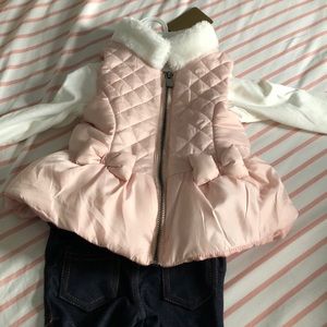 Fur vest set